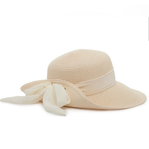 New Kelly & Katie Oversized Cottagecore Floppy Hat Bow Elegant Straw Sun Hat - Picture 2 of 9